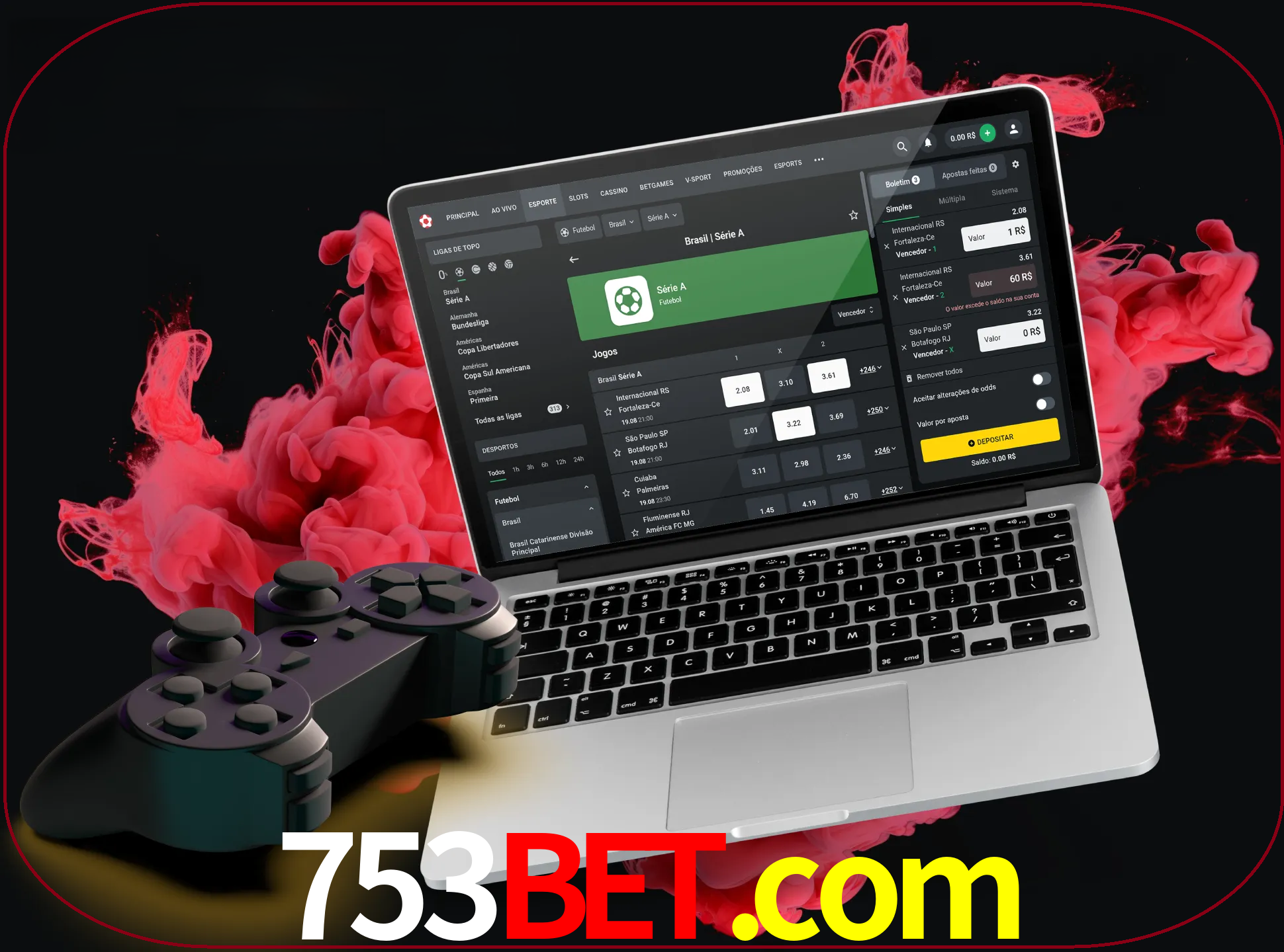 Visite a secção especial de jogos de vídeo em 753bet para descobrir em que jogos pode apostar e ganhar muito dinheiro.